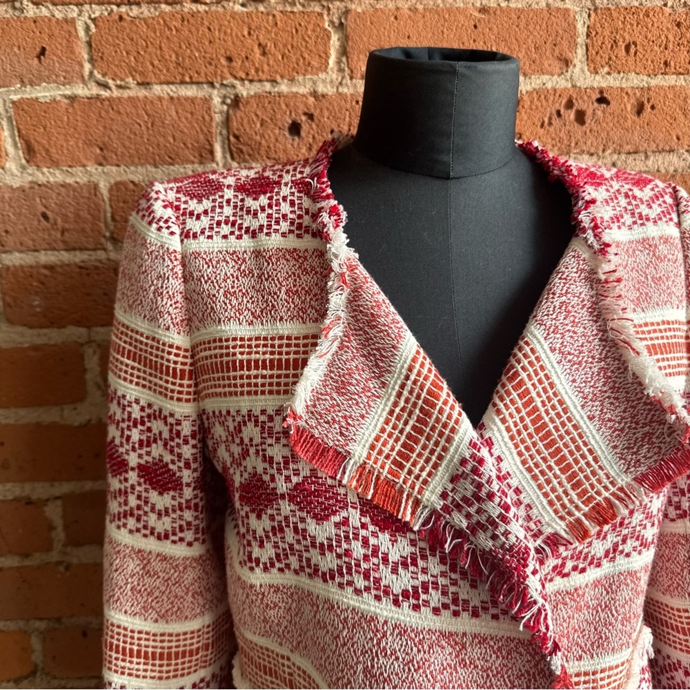 ANN TAYLOR LOFT Red Women’s Tapestry Jacket